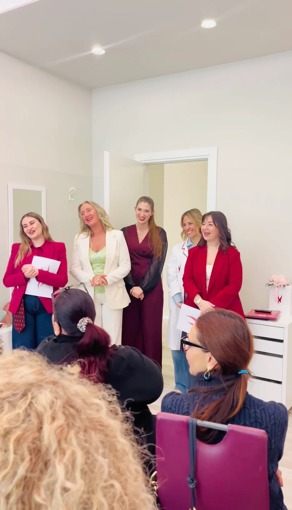 Il team Monica Centri all'evento